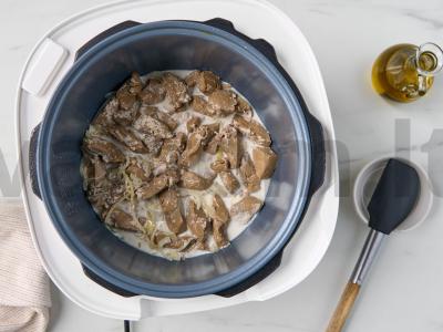 Jautienos kepenys su pienu Žingsnis 4