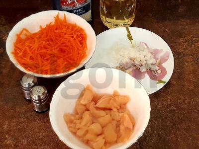 Plovas su vištienos filė vakarienei Žingsnis 1