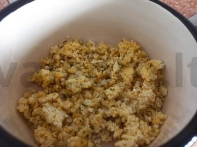 Salotos su grikiais, pupelėmis ir kiaušiniu Žingsnis 2