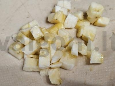 Baltymų-bananų kokteilis su banano gabaliukais Žingsnis 3
