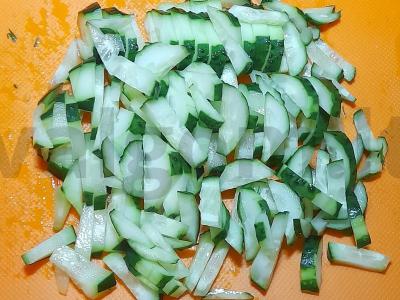 Salotas su krevetėmis, žolelėmis ir česnaku Žingsnis 3