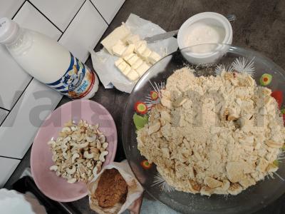 Konditerijos dešra su anakardžiais Žingsnis 1