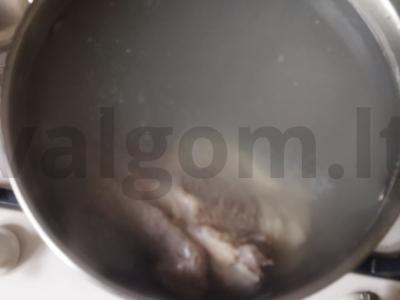 Šviežių kopūstų šči namuose Žingsnis 2