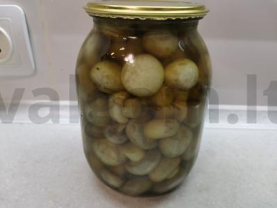 Konservuoti šampinjonai pagrindine nuotrauka