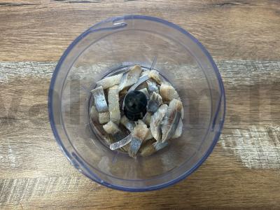 Švelnus silkės ir kiaušinio musas Žingsnis 2