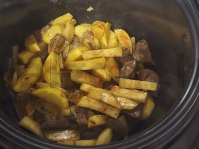 Troškinta kalakutų kepenėlė su bulvėmis Žingsnis 7