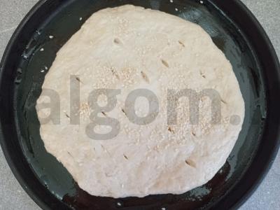 Sūrio suluguni ir dešros salchichon pyragas Žingsnis 7