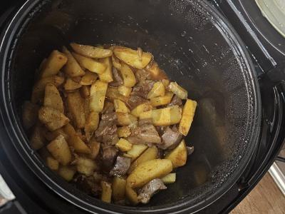 Troškinta kalakutų kepenėlė su bulvėmis Žingsnis 8