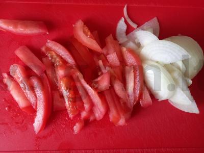 Šašlykas su kalakutiena ir daržovėmis Žingsnis 1