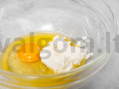 Tirpstantys sausainiai su majonezu Žingsnis 2