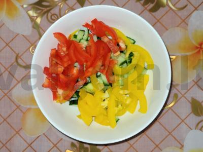 Salotas „Šut žirnių“ Žingsnis 2