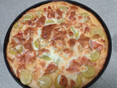 Pica su kumpiu ir vynuogėmis Žingsnis 7