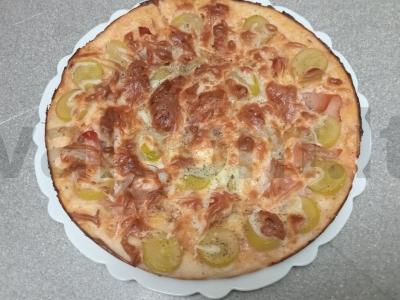 Pica su kumpiu ir vynuogėmis Žingsnis 8