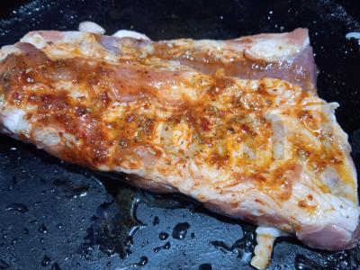 Aštrūs kiaulienos šonkauliai, kepti su karibų mišiniu Žingsnis 3