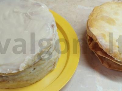 Vegetariškas tortas „Napoleonas“ Žingsnis 11