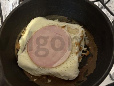 Kiaušinių sumuštinis su dešra Žingsnis 5