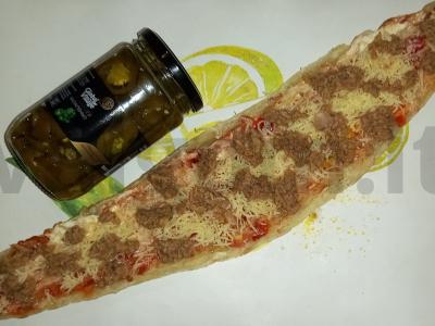 Pica iš gruziniško lavašo su tunu ir jalapeño Žingsnis 5