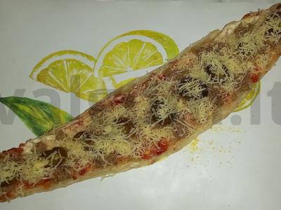 Pica iš gruziniško lavašo su tunu ir jalapeño Žingsnis 7