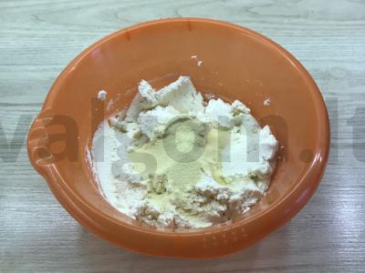 Sūrio blynai su manų kruopomis ir šokoladu Žingsnis 3