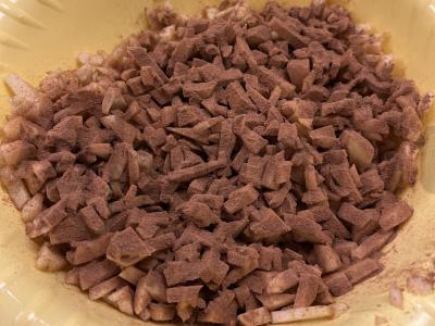 Obuolių sluoksniai pusryčiams Žingsnis 1