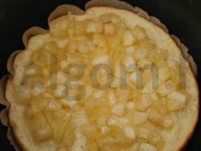 Karamelizuotų obuolių apkepas Žingsnis 6