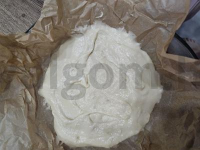 Oro vanilinis šarlotė su kriaušėmis Žingsnis 3