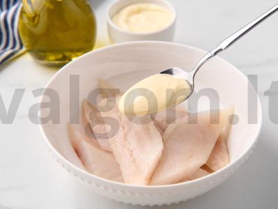 Menkių filė su bulvėmis orkaitėje Žingsnis 2