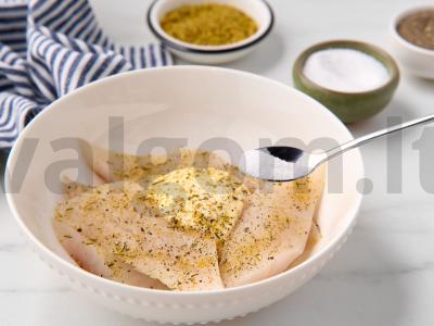 Menkių filė su bulvėmis orkaitėje Žingsnis 3