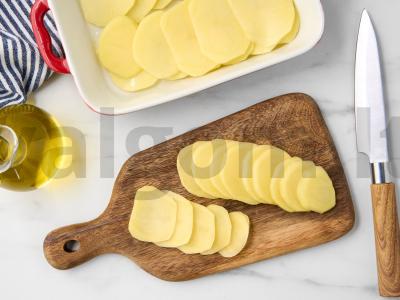 Menkių filė su bulvėmis orkaitėje Žingsnis 4