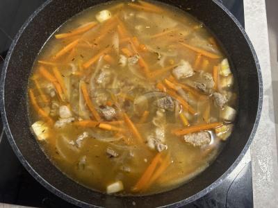 Kepinys iš garinto ir raudono ryžių su kiauliena Žingsnis 7