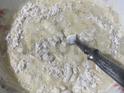 Apvalūs blynai su kefyru Žingsnis 4