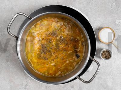 Sotūs lęšių ir kopūstų sriuba Žingsnis 8