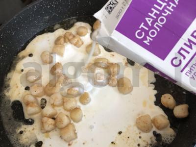 Makaronai su jūros midijomis Žingsnis 6