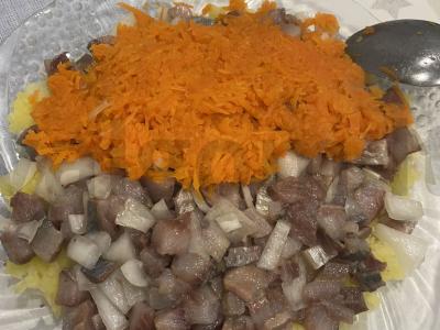 Vegetariškas salotas „Po kailiu“ Žingsnis 5