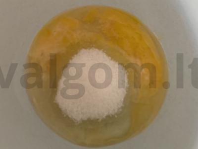 Smėliniai pyragaičiai su glajumi Žingsnis 1