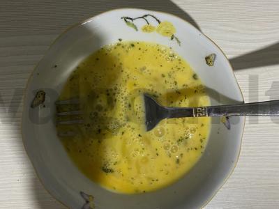 Tortilija su karbonaidu ir sūriu pusryčiams Žingsnis 2