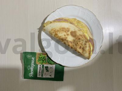 Tortilija su karbonaidu ir sūriu pusryčiams Žingsnis 10