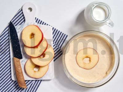 Obuolių traškūs blynai Žingsnis 2