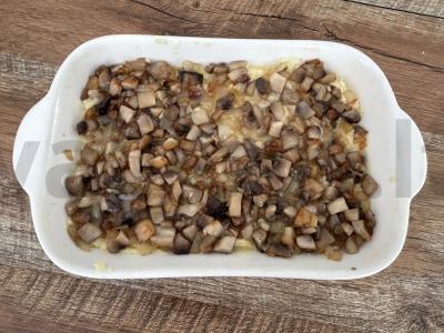 Bulvių apkepas su pievagrybiais Žingsnis 5