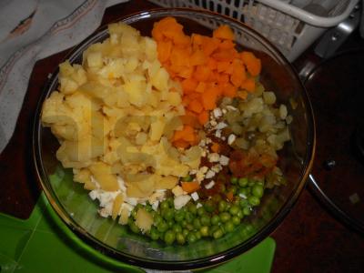 Olivje „Laktovegetariškas“ Žingsnis 4