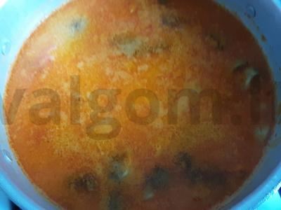 Tailandietiška sriuba „Tom Yum“ su vandeniu ir kokosų pienu Žingsnis 6