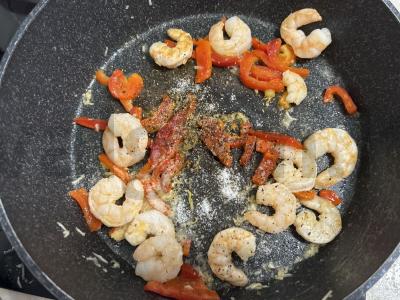 Funchosa su krevetėmis saldžiarūgščio padažo Žingsnis 5