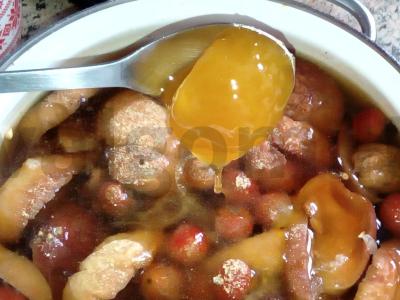 Džiovintų vaisių kompotas su erškėtuogėmis ir džiovintomis slyvomis Žingsnis 5