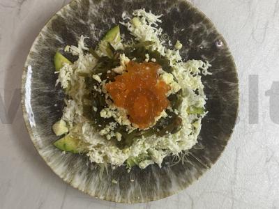 Salotos su jūros kopūstais ir sūriu Žingsnis 5