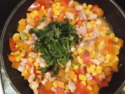 Tortilija su vištiena ir daržovėmis Žingsnis 5