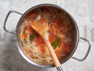 Avinienos šurpa su pomidorų pasta Žingsnis 4