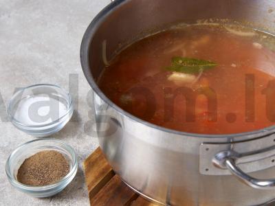 Avinienos šurpa su pomidorų pasta Žingsnis 5