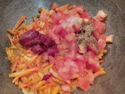 Vegetariška perlų košė su daržovėmis Žingsnis 3