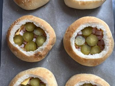 Uždaras burgeris su rūkyta mėsa Žingsnis 3