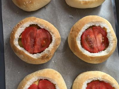 Uždaras burgeris su rūkyta mėsa Žingsnis 4